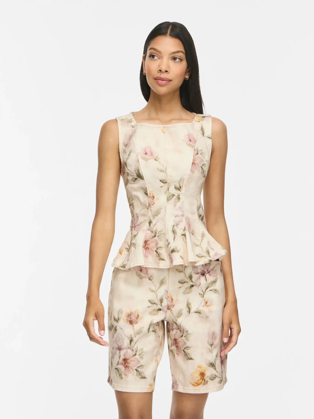 VICHIA S/L PEPLUM TOP