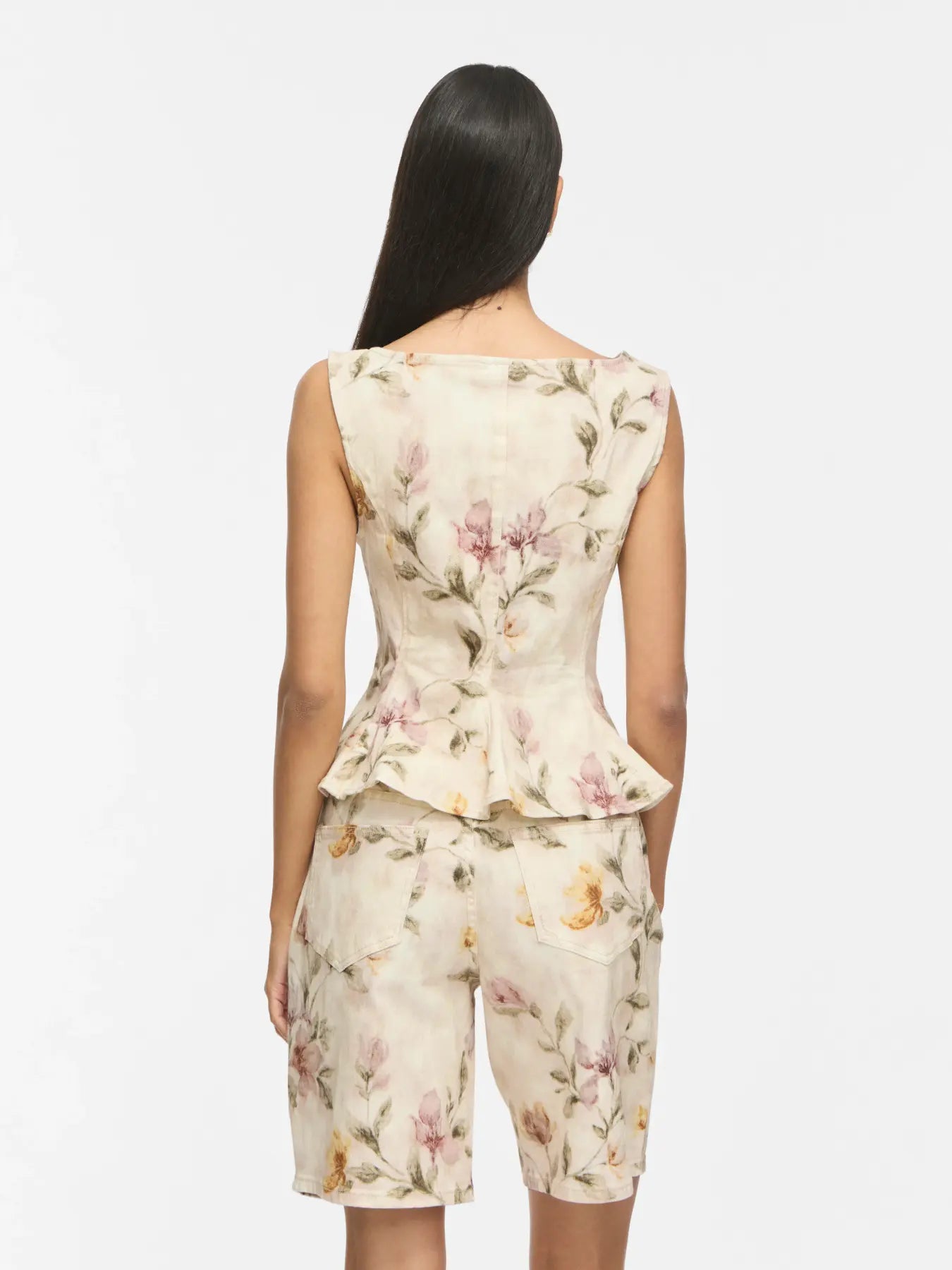 VICHIA S/L PEPLUM TOP
