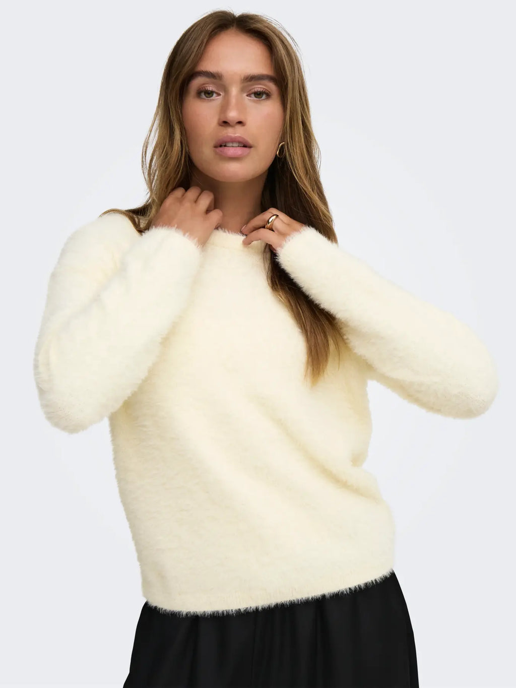 JDYPRIME JAYLA L/S ON PULLOVER CLOUD DANCER