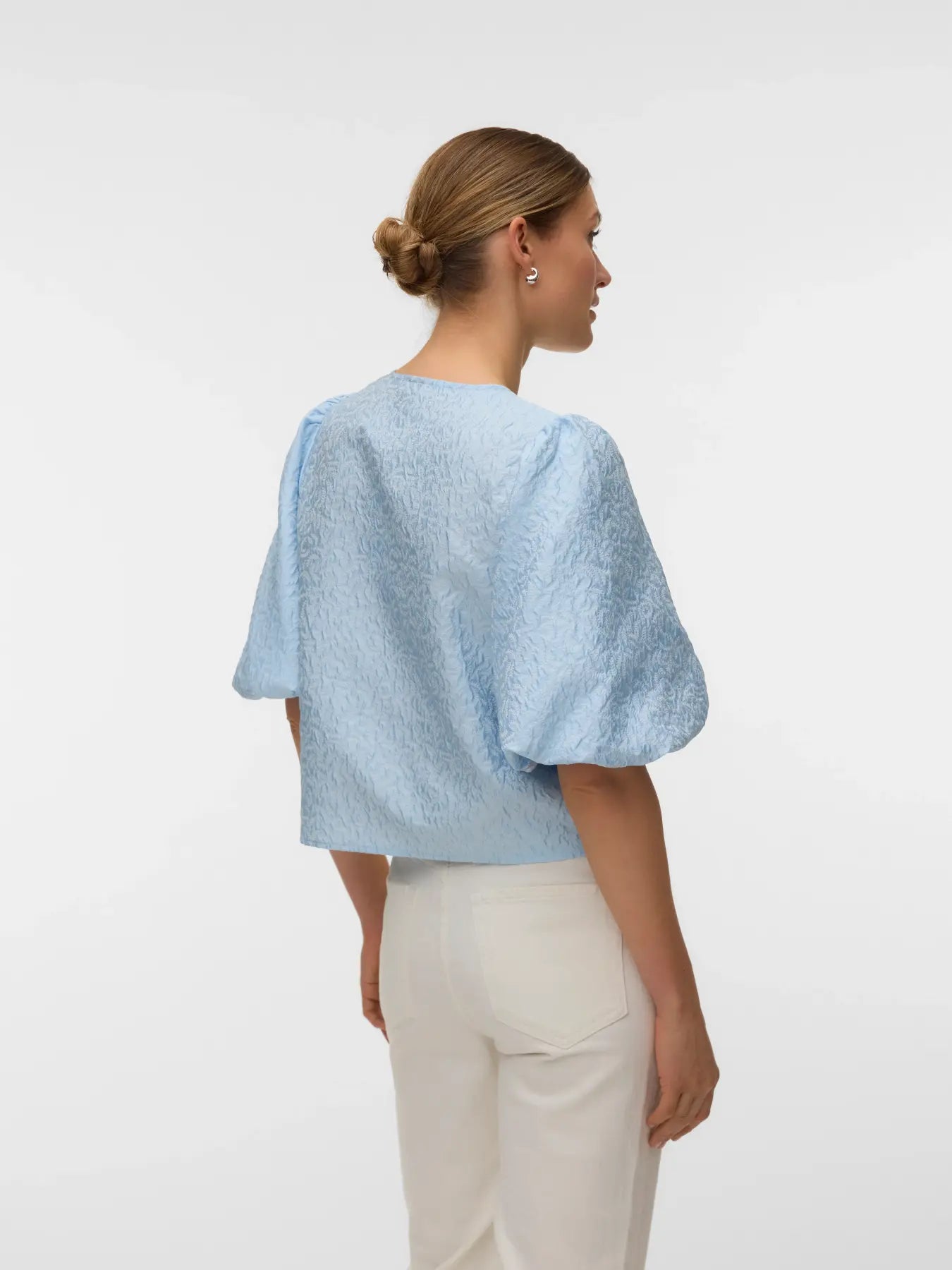 VMLAIA 2/4 O-NECK TOP BLUE