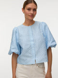 VMLAIA 2/4 O-NECK TOP BLUE