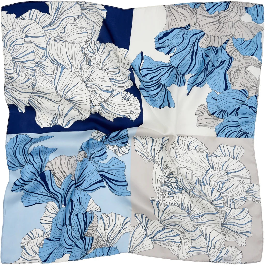 JULINE SCARF - BLUE FLOWER