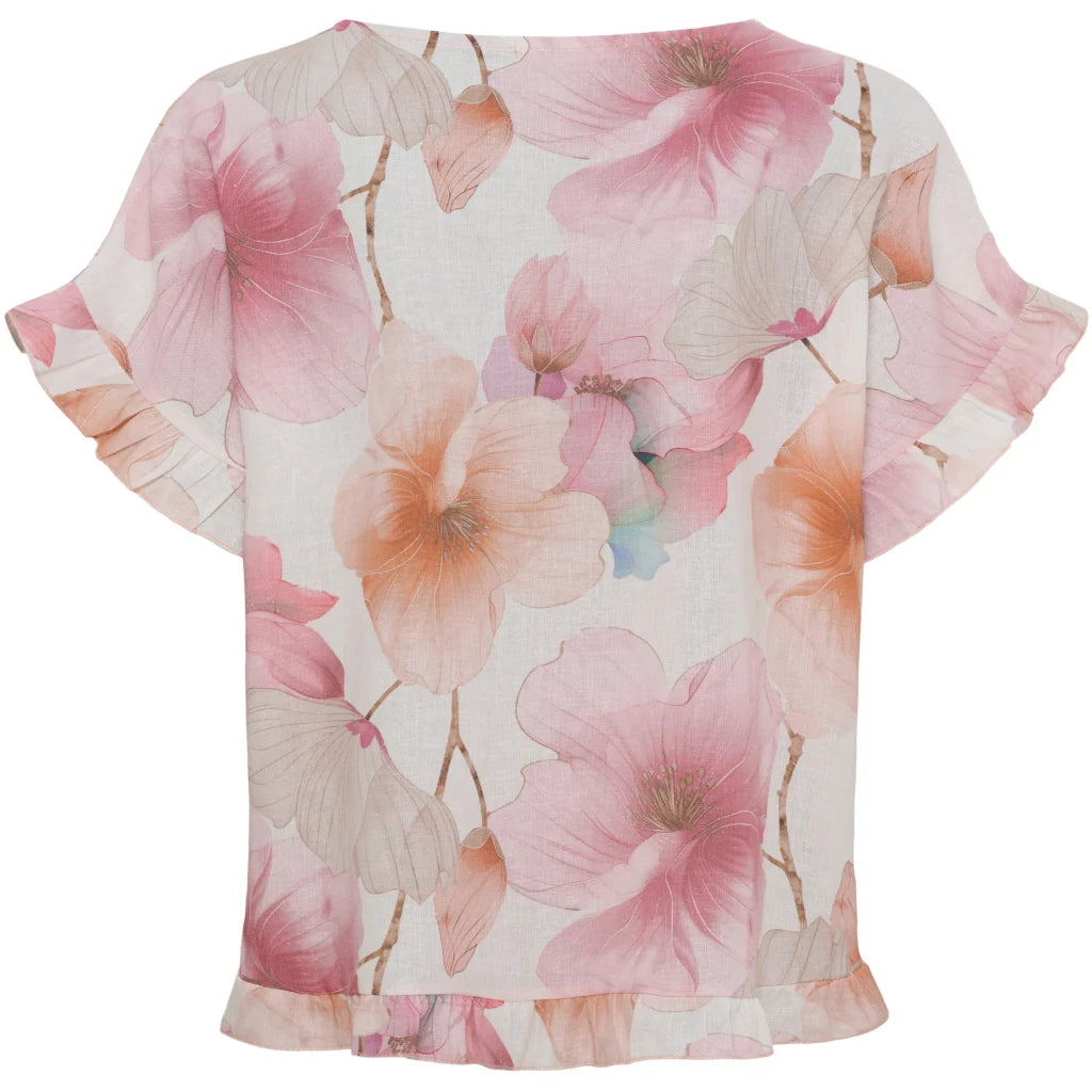 MATHEA BLOUSE- PINK FLOWER