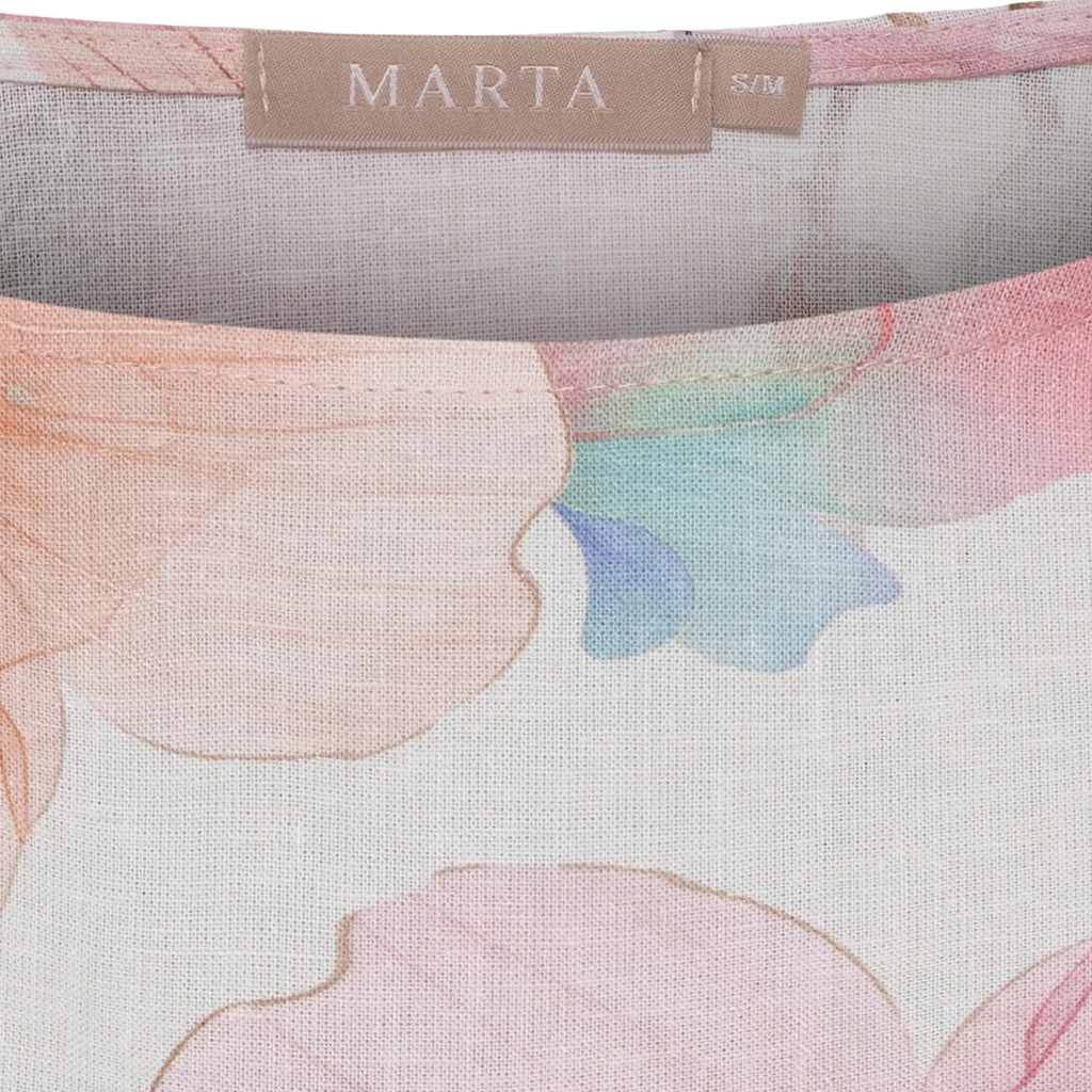 MATHEA BLOUSE- PINK FLOWER