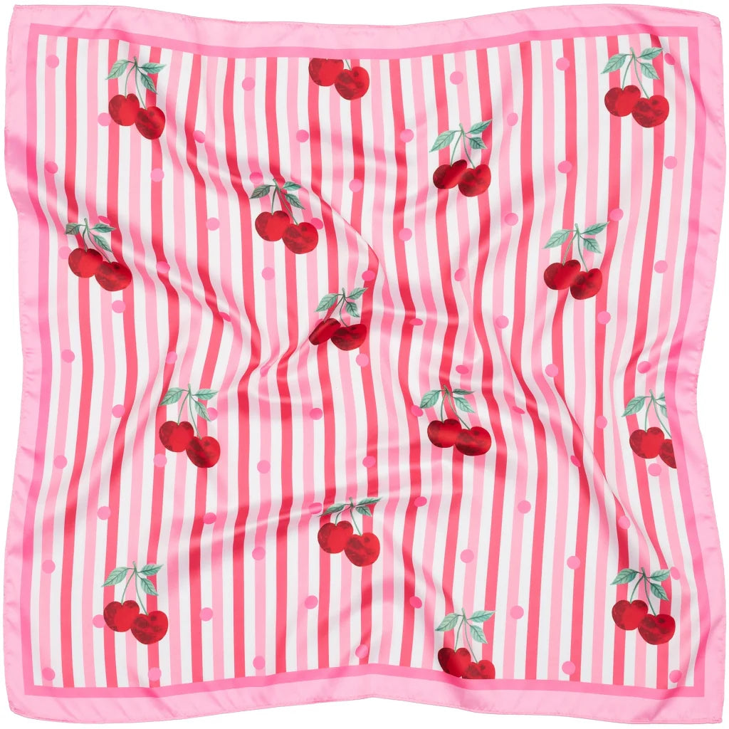 FINJA SCARF- PINK CHERRIES