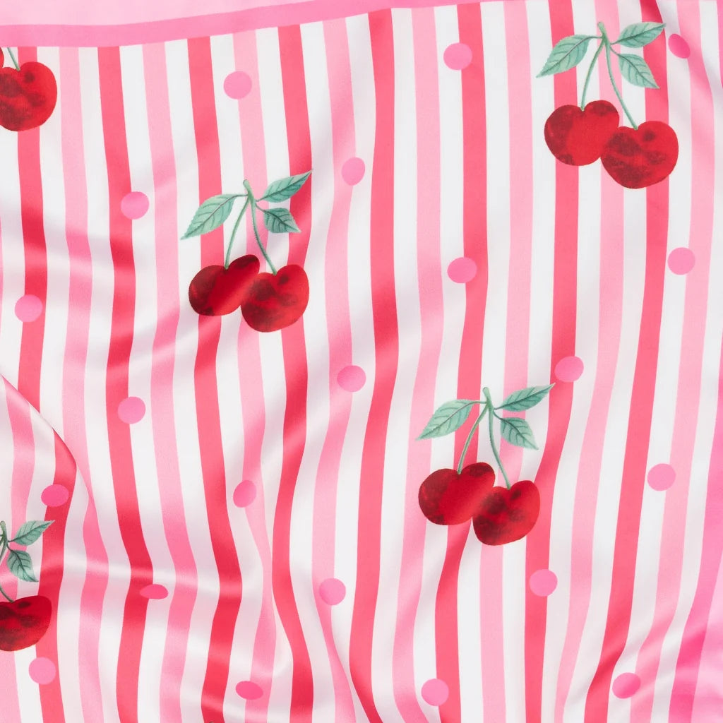 FINJA SCARF- PINK CHERRIES