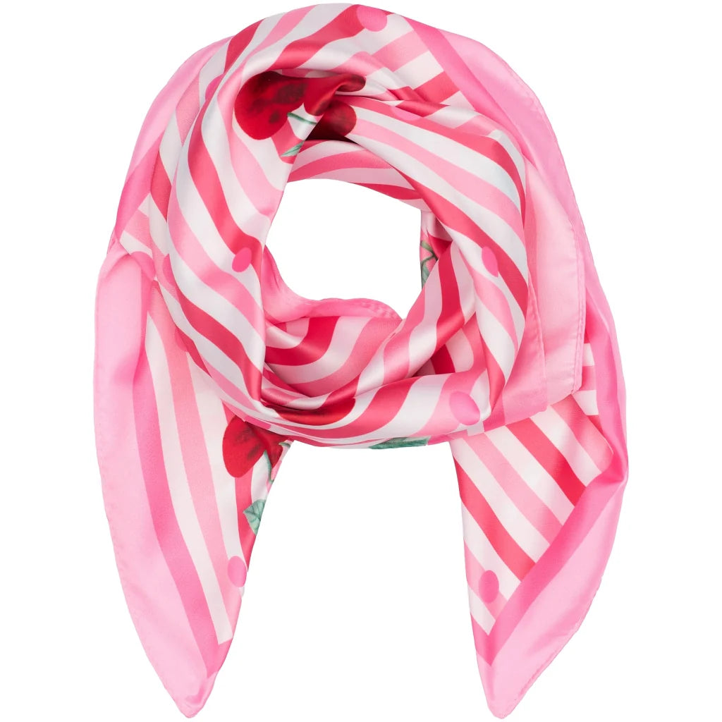 FINJA SCARF- PINK CHERRIES