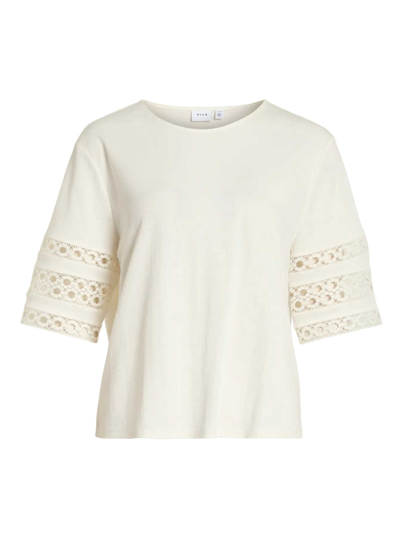 VICARMENA O-NECK 2/4 TOP
