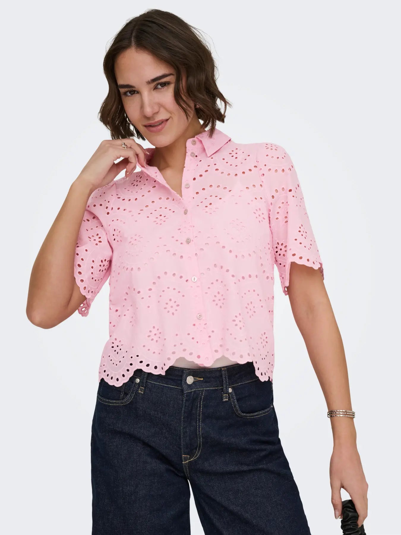 ONLVALAIS S/S SHIRT PINK