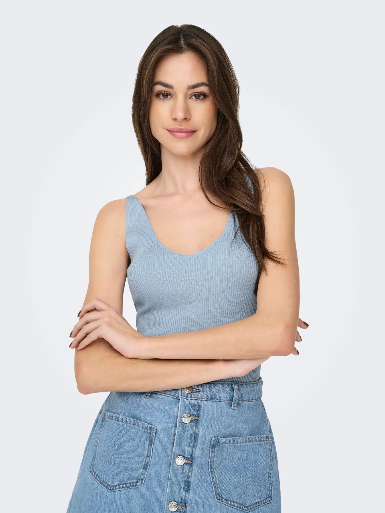 JDYNANNA S/L TOP BLUE