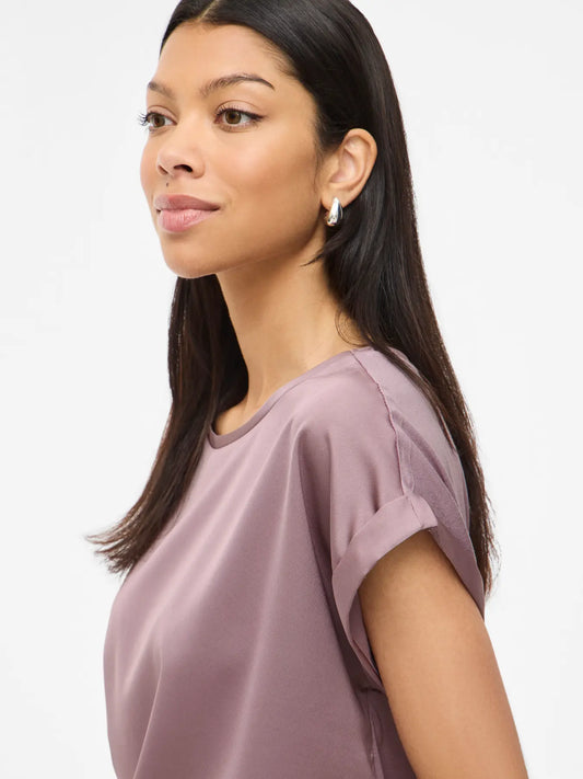 VIELLETTE S/S SATIN TOP TOADSTOOL