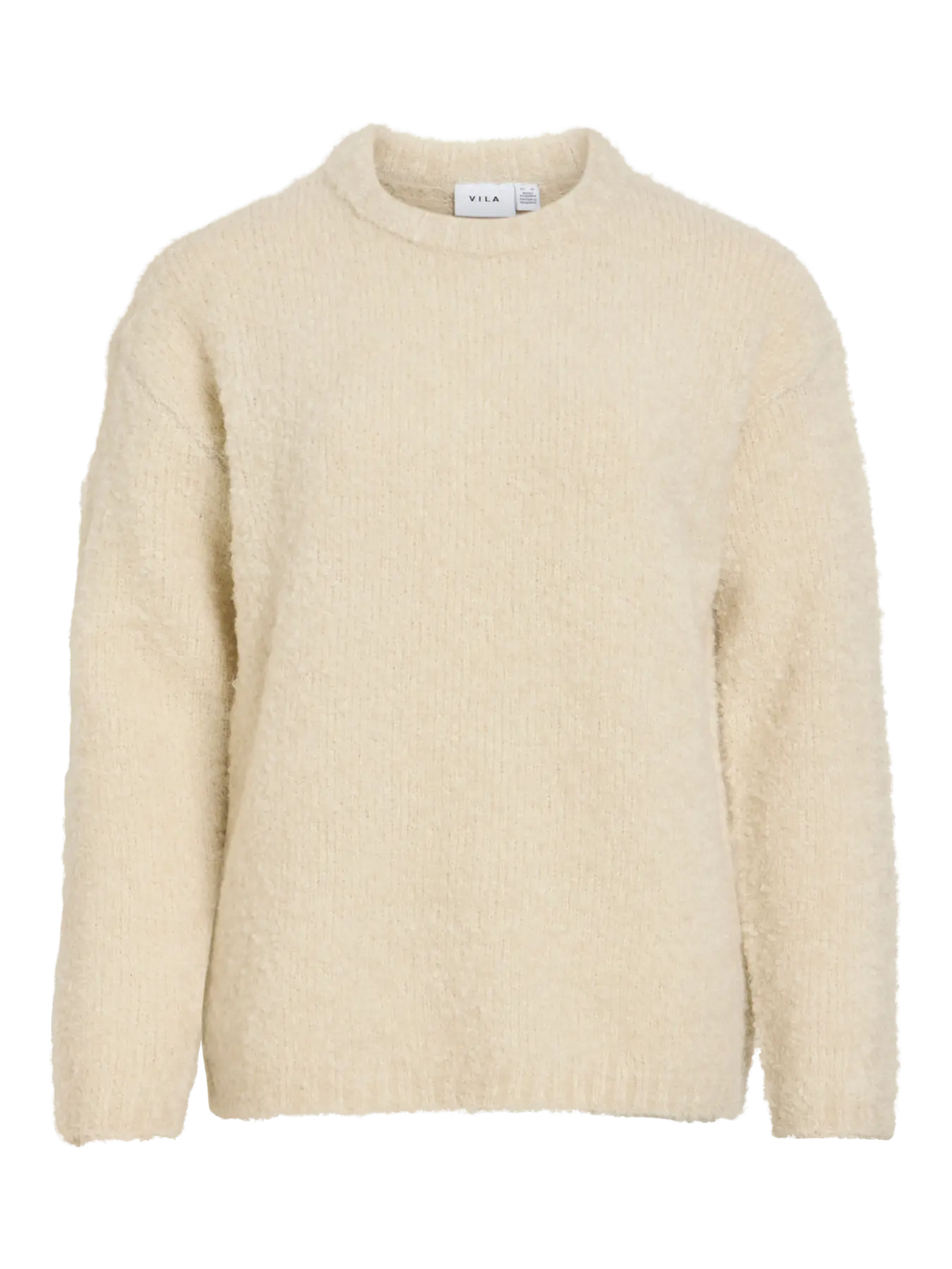 VIDAYA O-NECK L/S KNIT TOP BIRCH