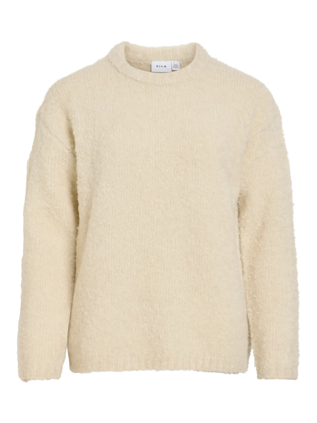VIDAYA O-NECK L/S KNIT TOP BIRCH