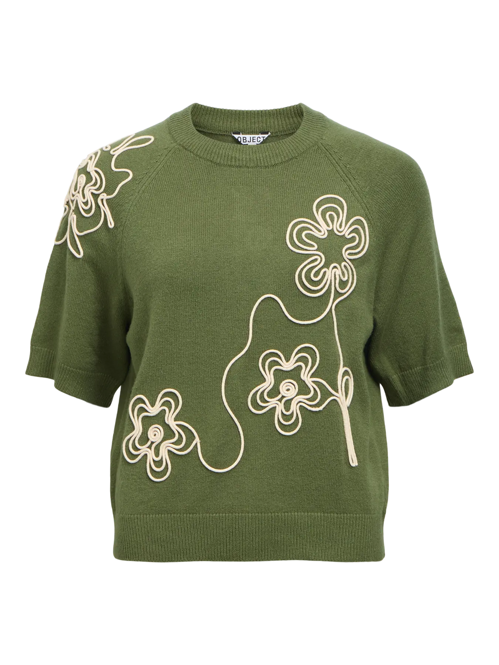 OBJLANEY SS PULLOVER BRONZE GREEN
