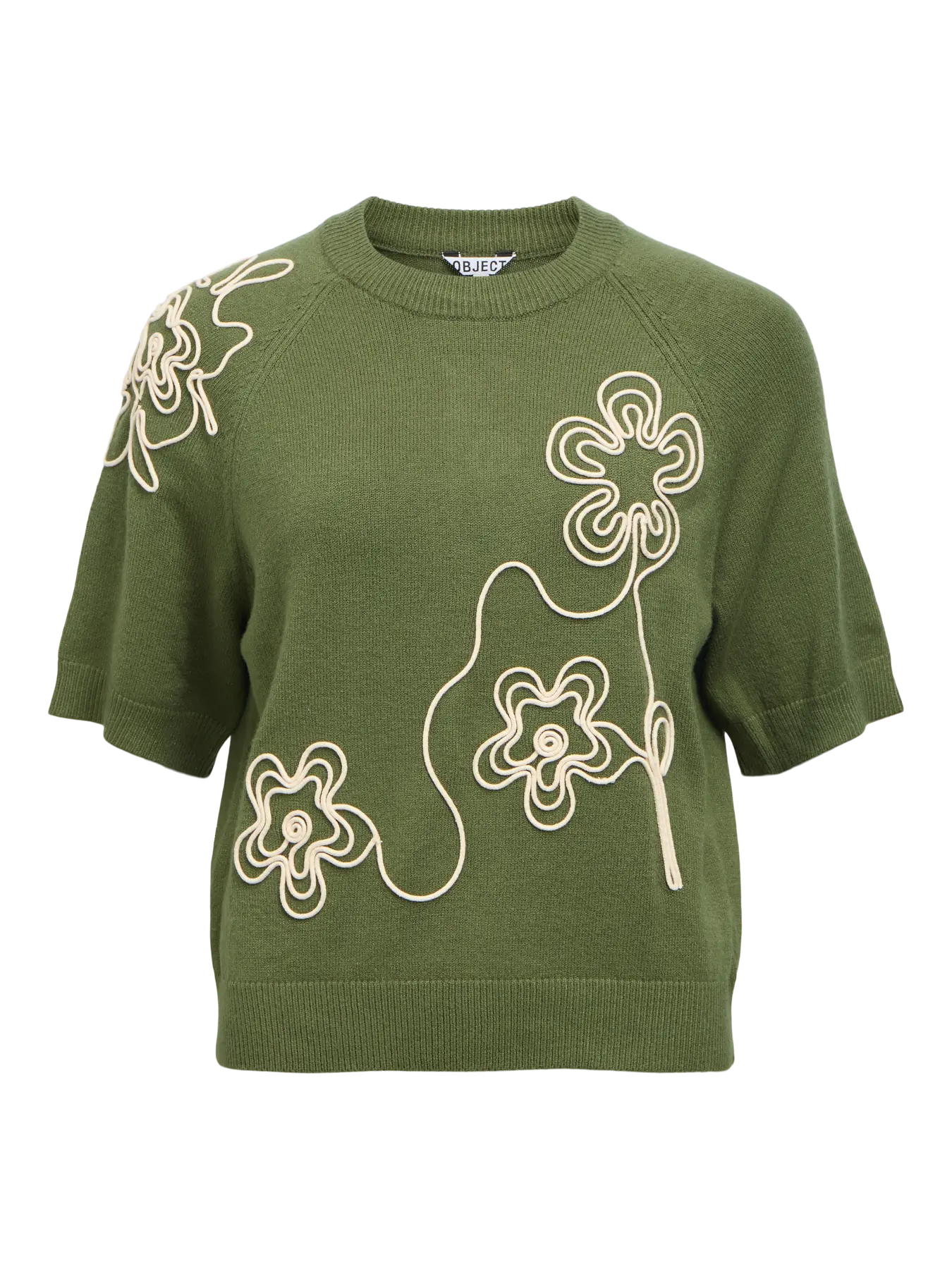 OBJLANEY SS PULLOVER BRONZE GREEN