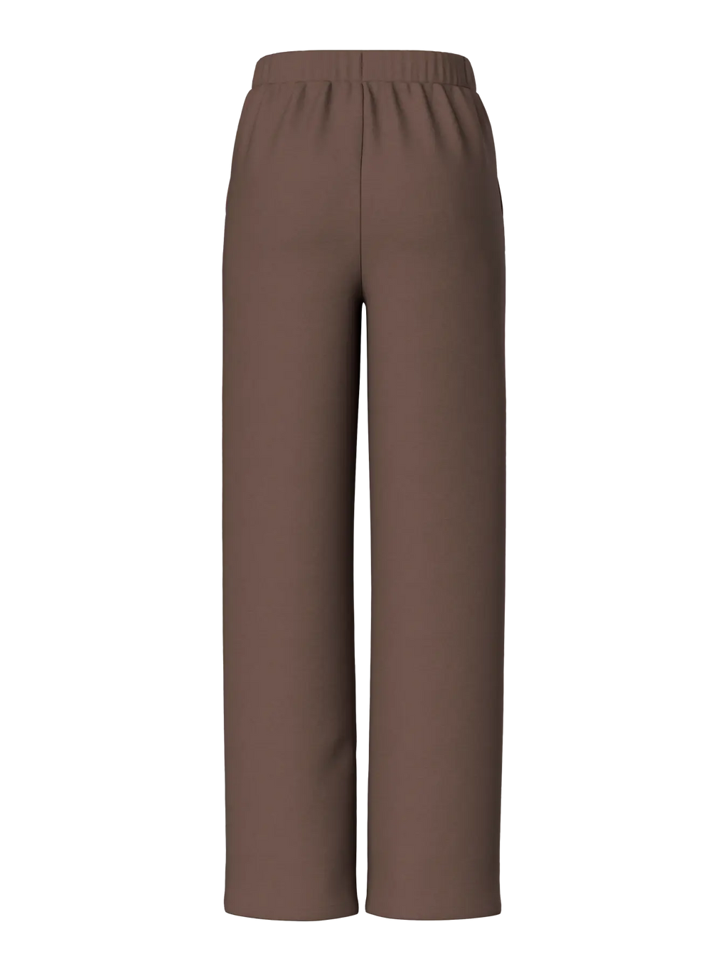 PCMICHELLE SCUBA HW PANTS HOT FUDGE