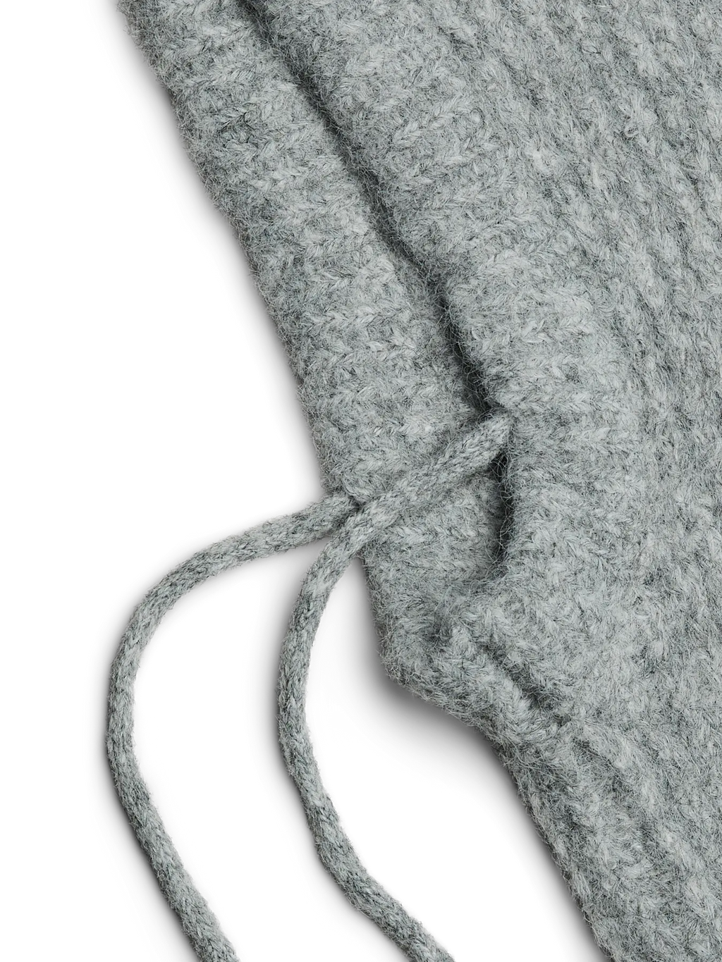 PCNAMBI BALACLAVA LIGHT GREY MELANGE