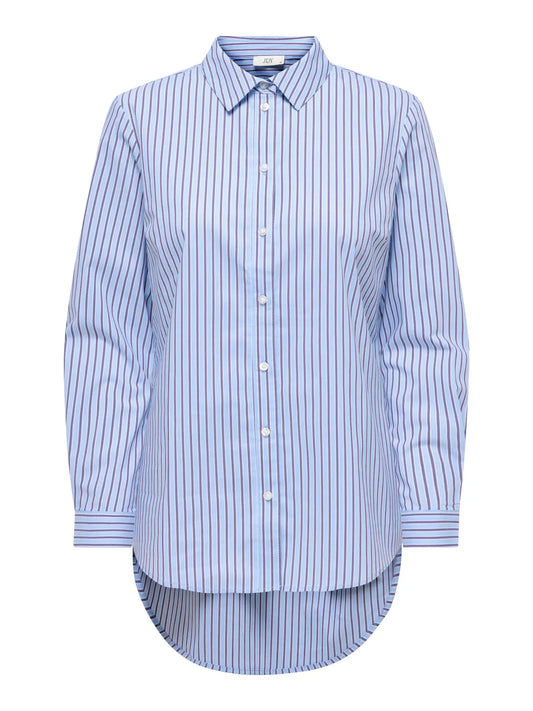 JDYMIO L/S SHIRT BLUE/BROWN