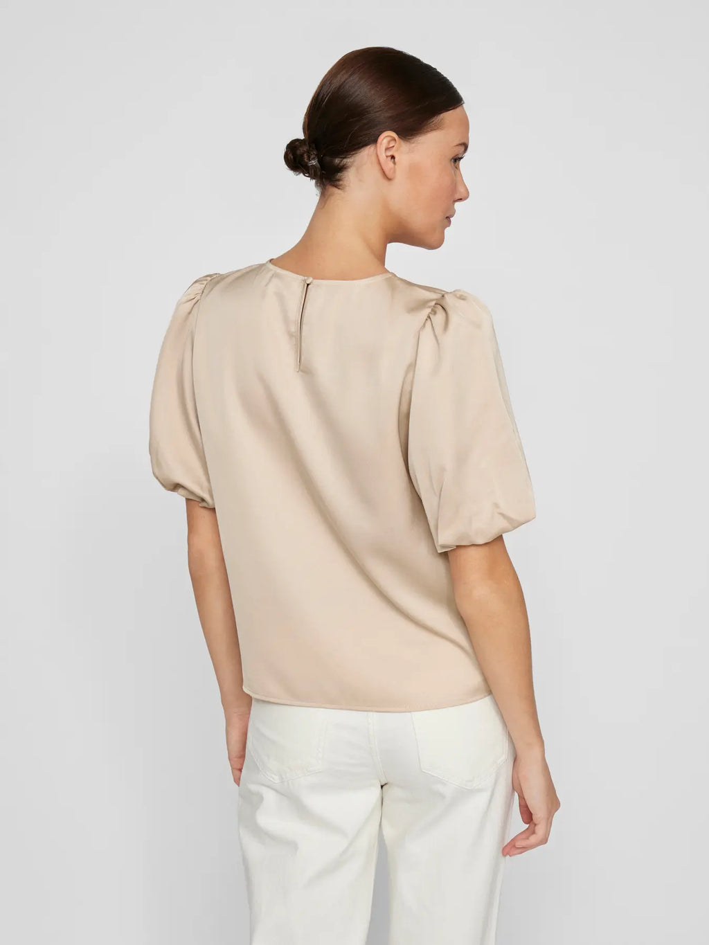 VIELLETTE 2/4 SATIN PUFF TOP CEMENT