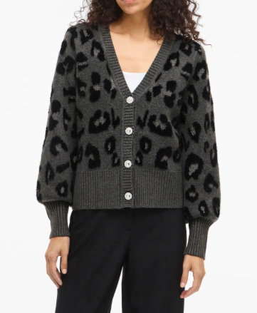 VILAO L/S V-NECK LEO CARDIGAN