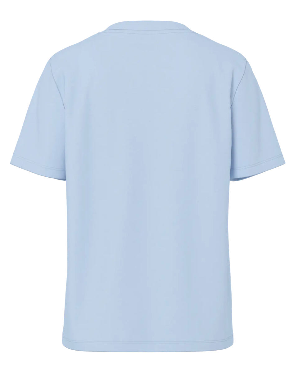 PCRIA SS SOLID TEE CASHMERE BLUE
