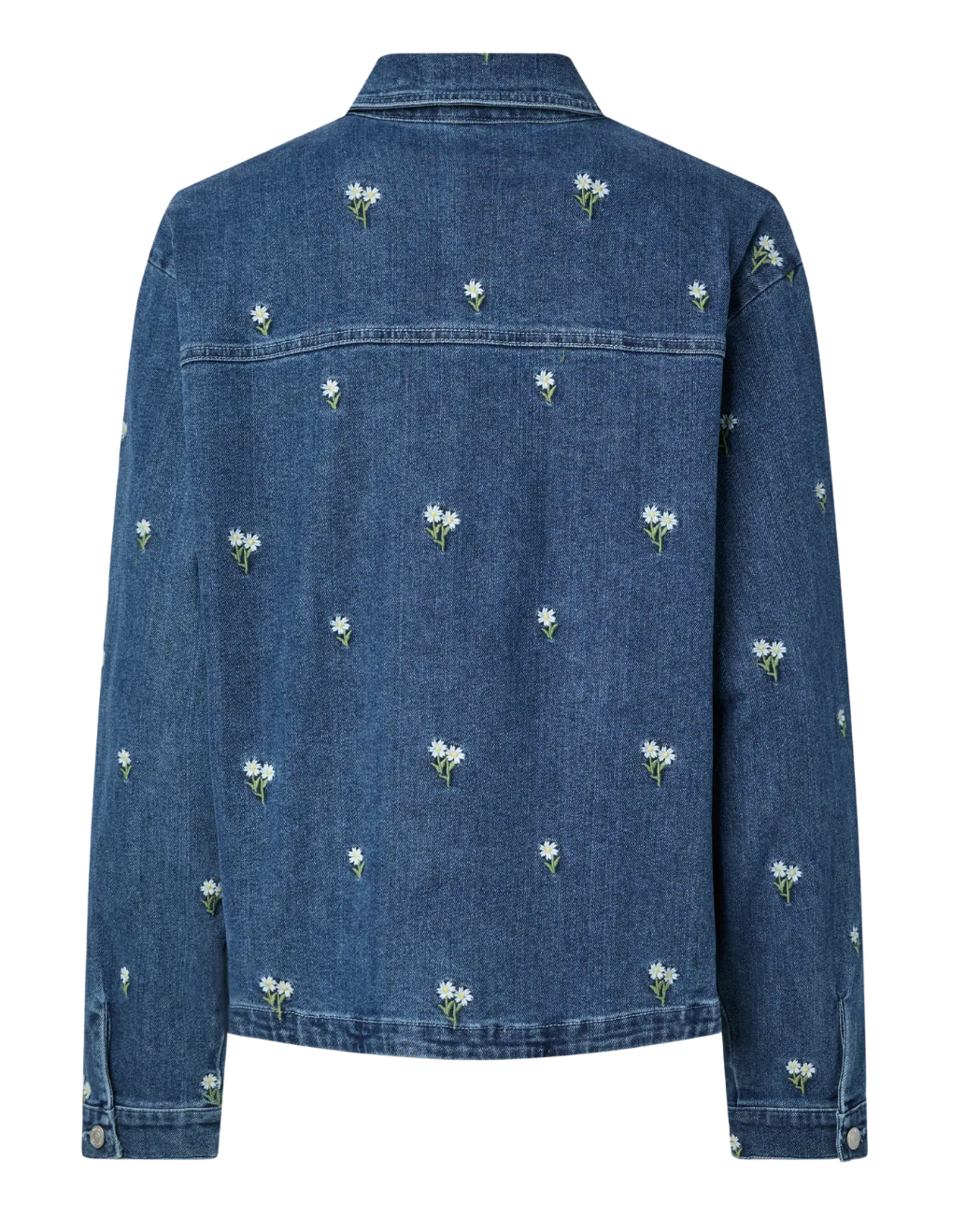 PCFLORA LS DENIM EMB SHIRT