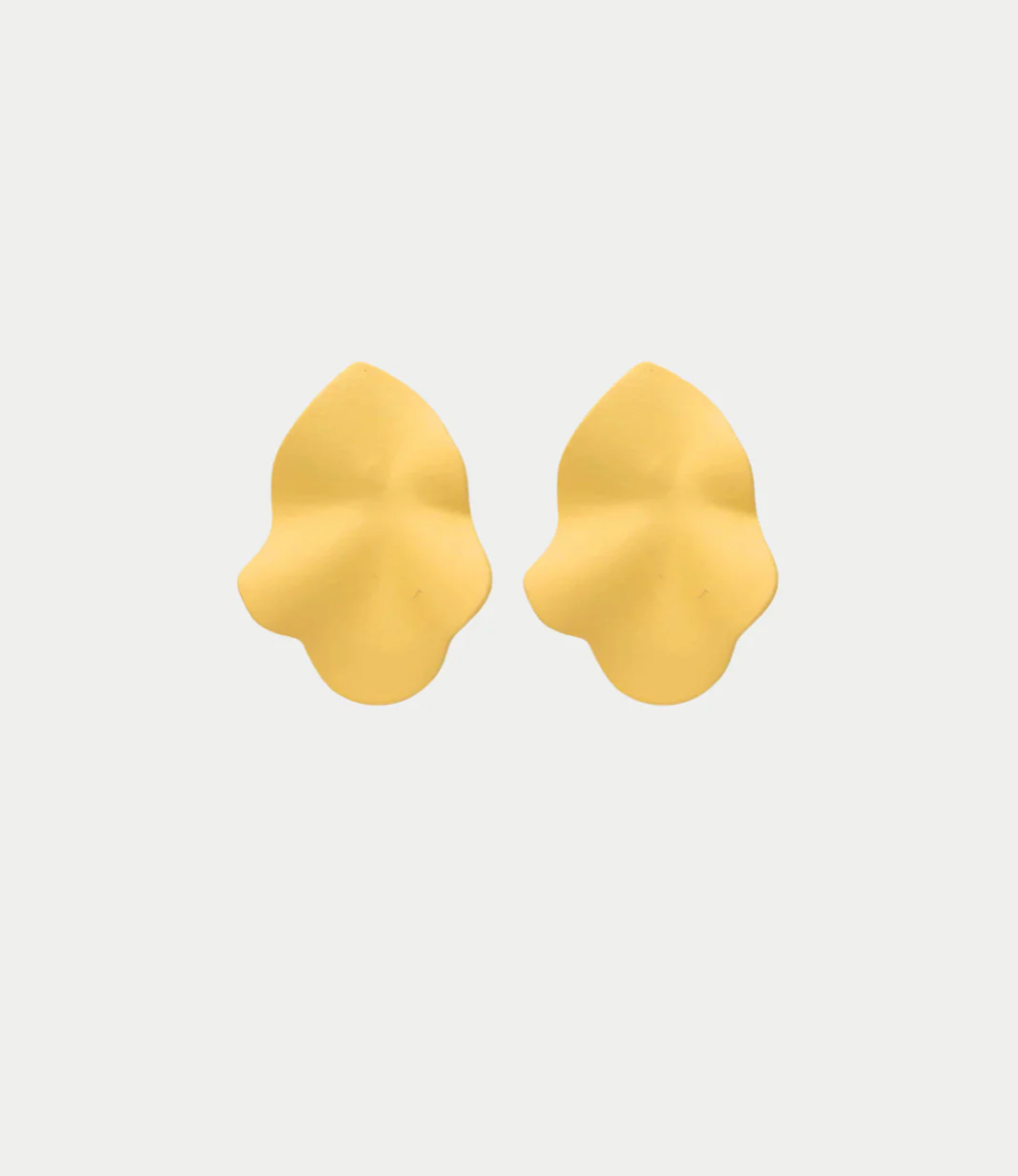 Lip Earrings Yellow S