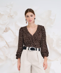 ONLKAFIE L/S FRILL TOP