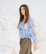 ONLVICTORIA LS FRILL TOP