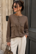 AGNES-Striped Shirt