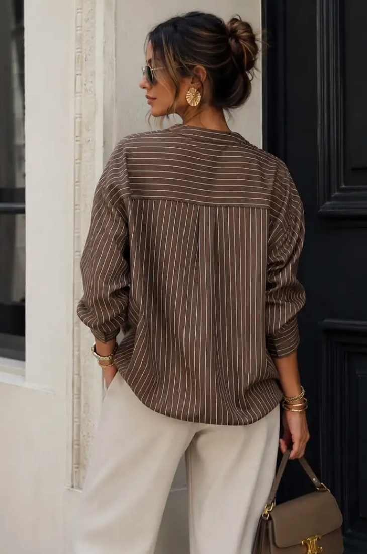 AGNES-Striped Shirt