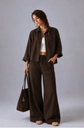 MARIA- Oversized shirt with balloon sleeves