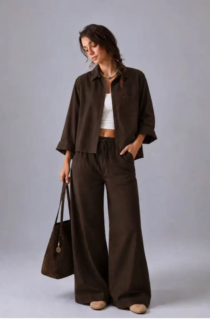 MARIA- Oversized shirt with balloon sleeves