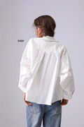 MARIA- oversized shirt with balloon sleeves