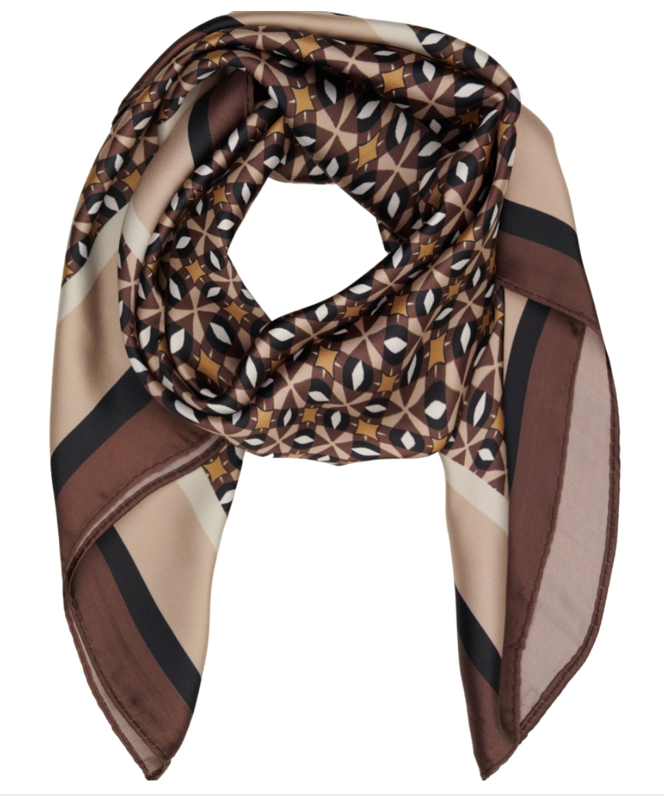MDCJULINE SCARF- BROWN