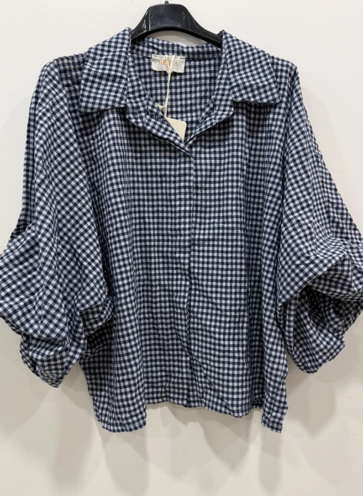 KIM-oversized shirt blue 86643