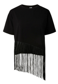 PCOLLIE SS O-NECK FRILLS T-SHIRT