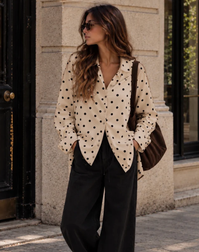 MARI-Polka dot shirt