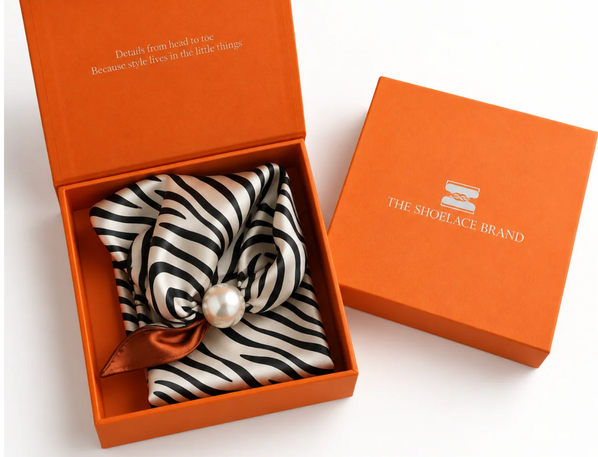 MAGNETIC SCARF ZEBRA BROWN TOP
