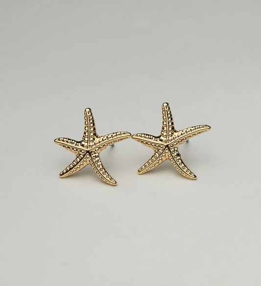 STARFISH STUDS GOLD