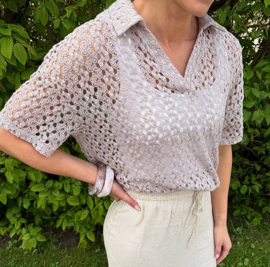 ONLLION S/S COLLAR TOP