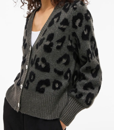 VILAO L/S V-NECK LEO CARDIGAN