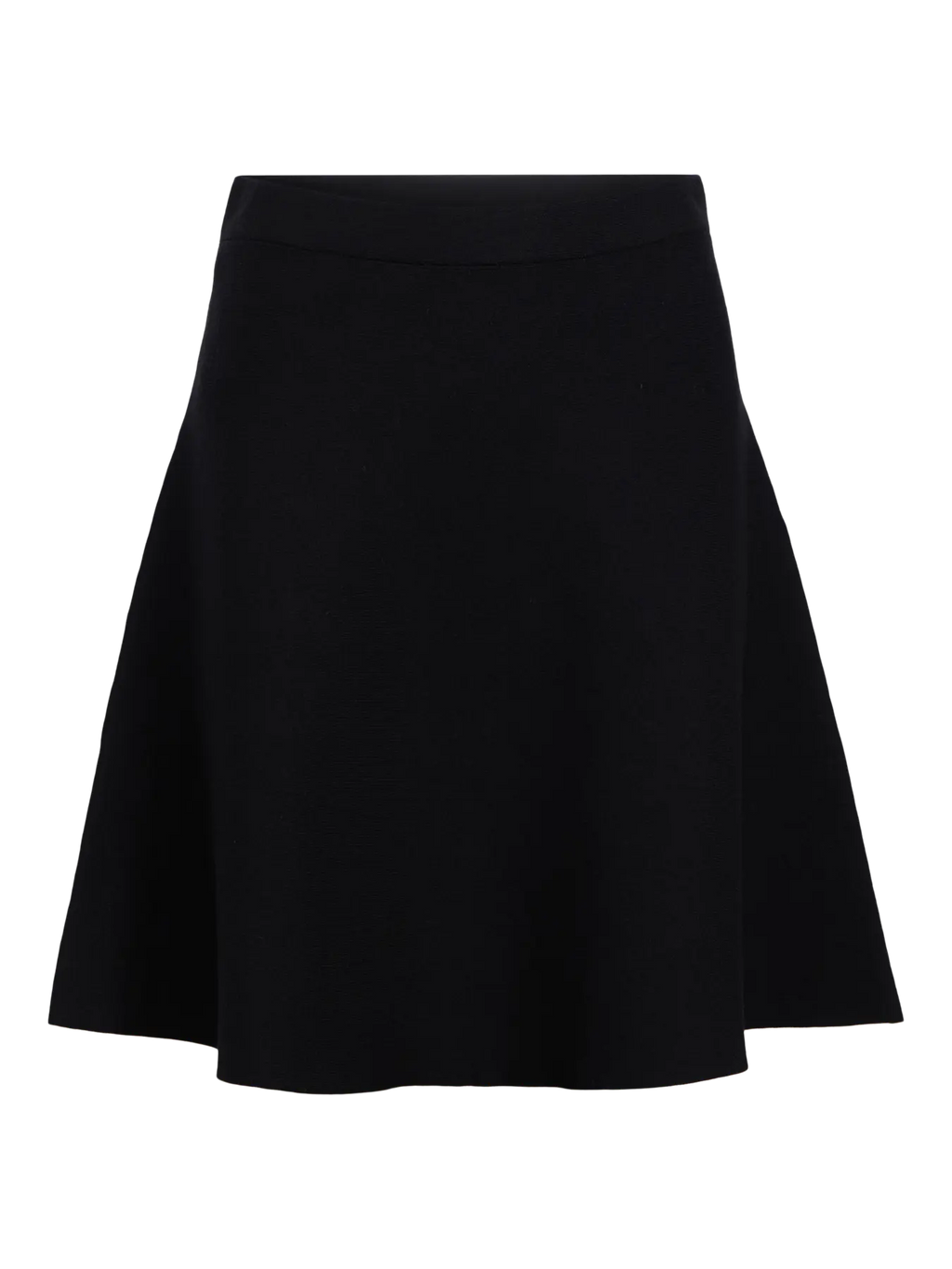 OBJREYNARD HW SHORT KNIT SKIRT BLACK
