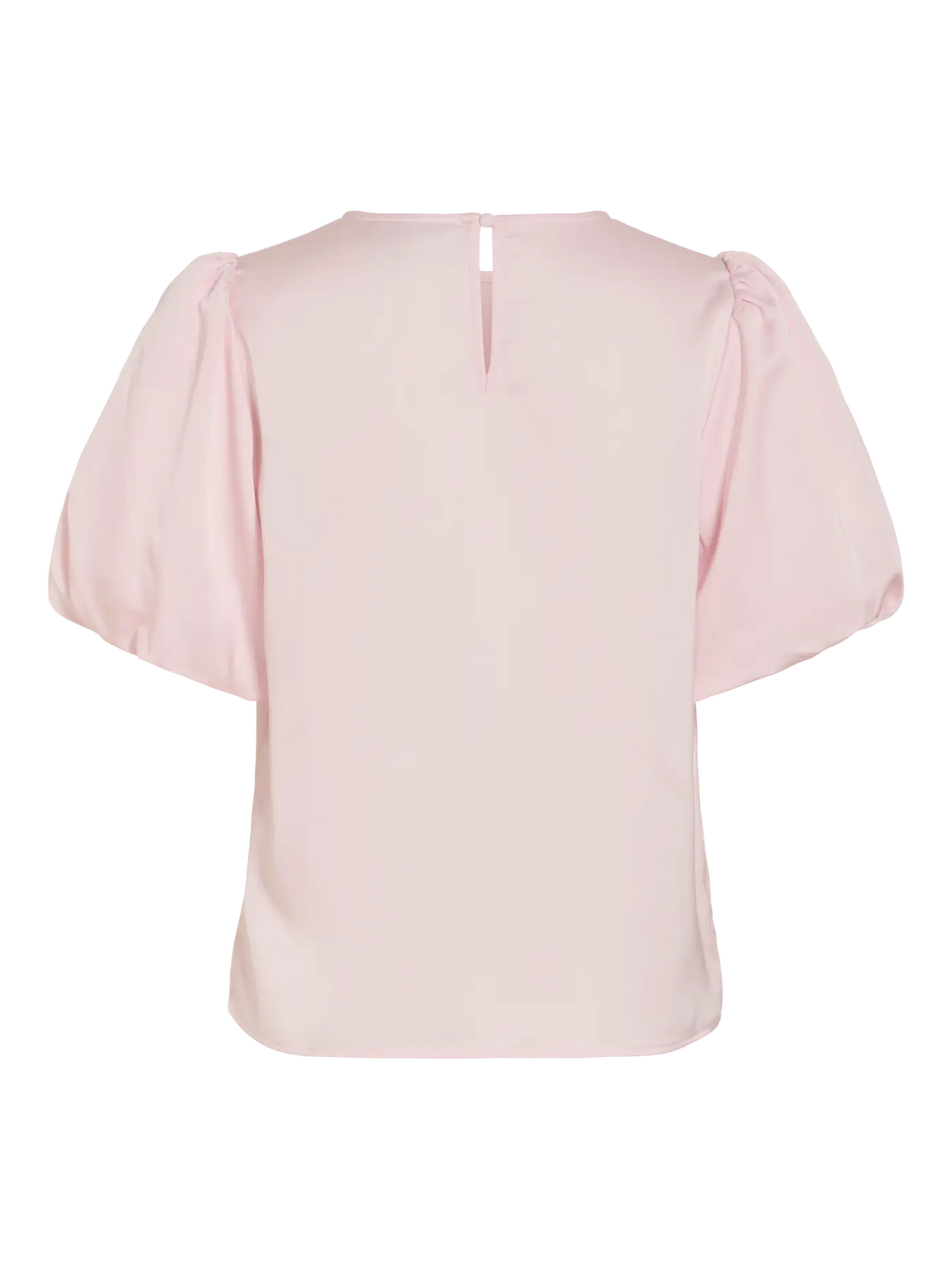 VIELLETTE 2/4 SATIN PUFF TOP LIGHT PINK
