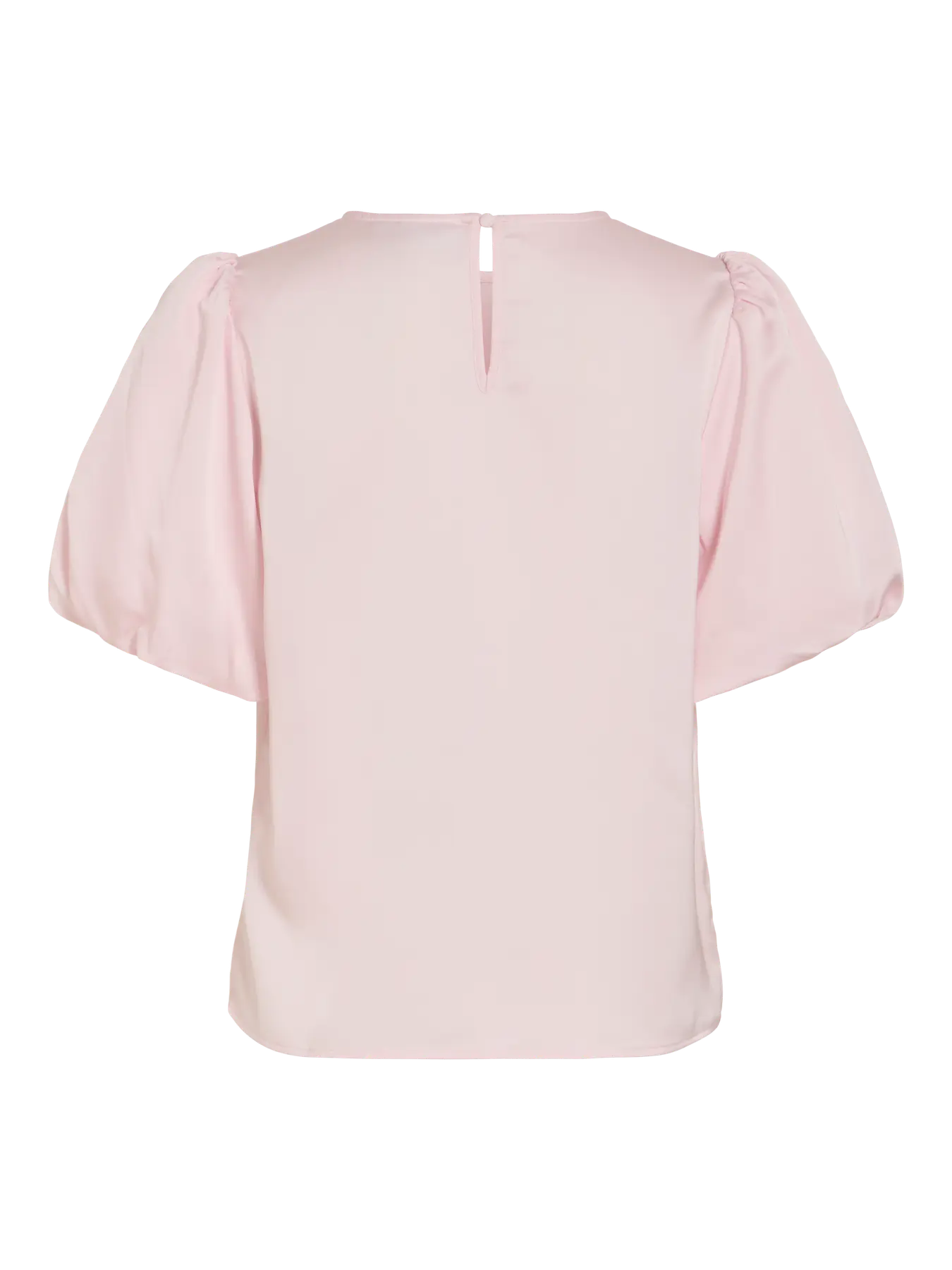 VIELLETTE 2/4 SATIN PUFF TOP LIGHT PINK