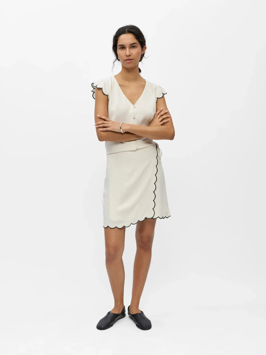 OBJSANNE MW WRAP SHORT SKIRT