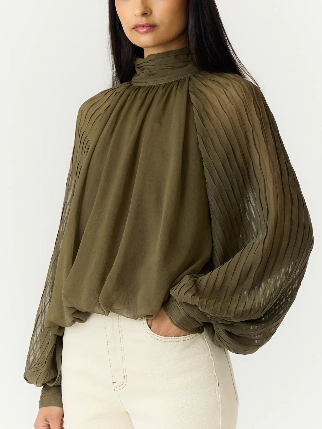 YASOLERA LS TOP DARK OLIVE