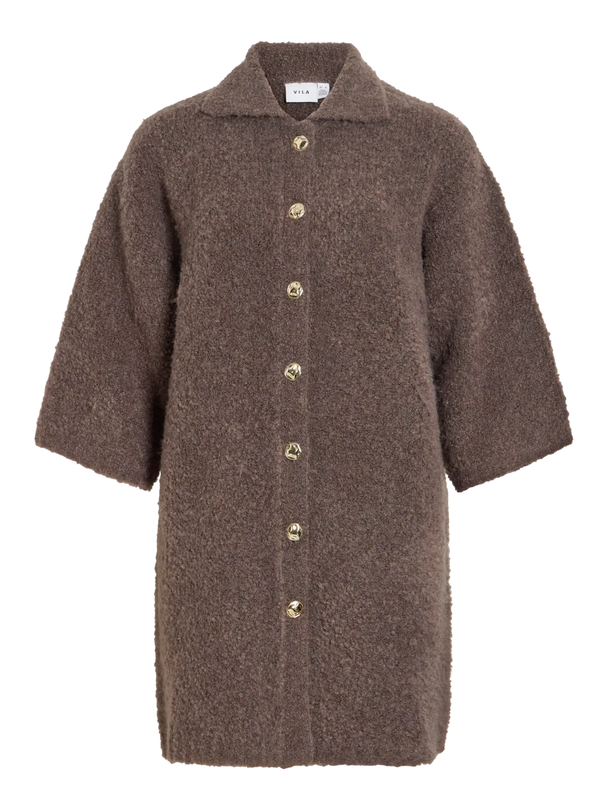 VIDAYA 3/4 SLEEVE KNIT DRESS FALCON