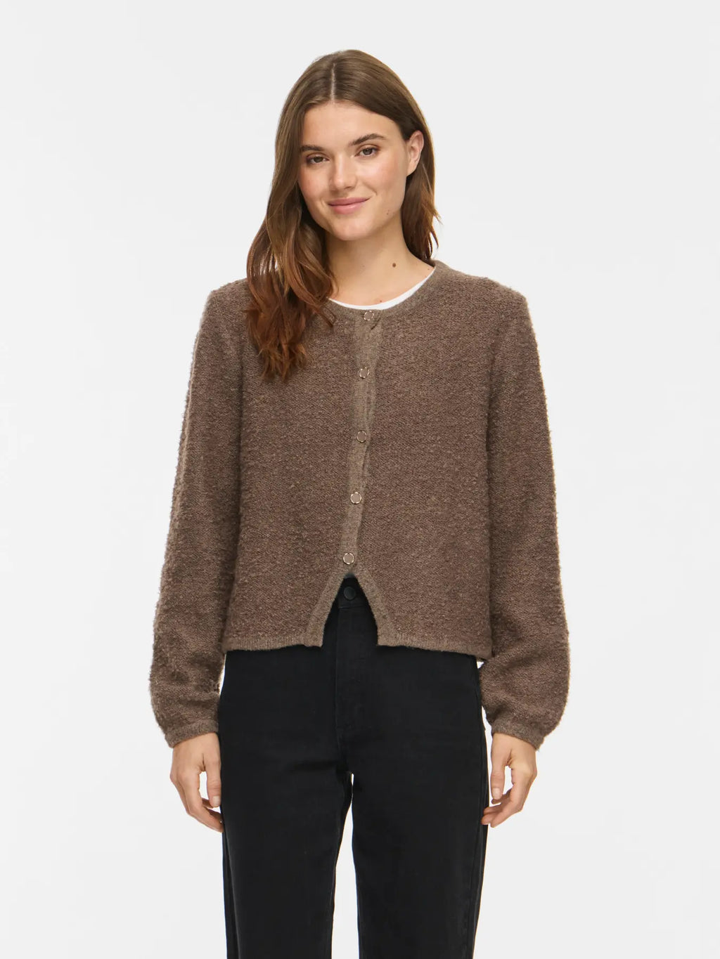 VIPIGGA O-NECK L/S KNIT JACKET FALCON