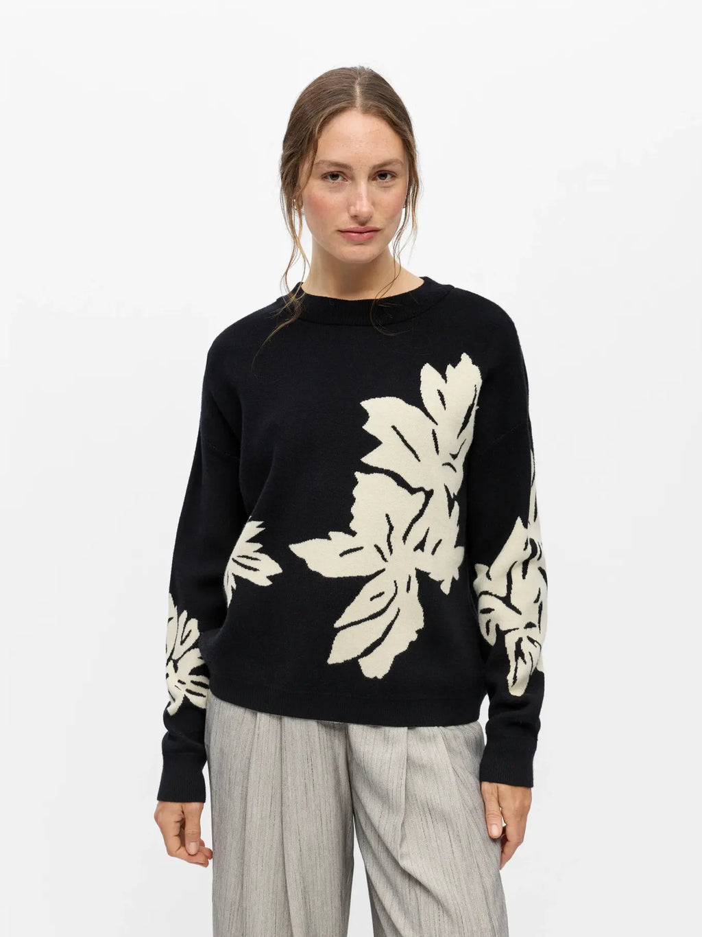 OBJRAY LO L/S KNIT PULLOVER